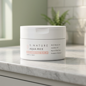 [S.NATURE] BAUME NETTOYANT AQUA RICE Nettoyage en profondeur pour les peaux sensibles 90ml pour femmes Tous types de peau Fabriqué en Corée - Product Image 4