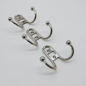 Hongzun Photo Frame Metal Double Wall <b>Hook</b> Zinc Alloy Rust Resistant Rectangle Shape Coat Hanger Bathroom <b>Kitchen</b> Use - Product Image 3