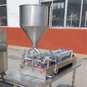 Semi Automatic Shampoo Peanut Butter Honey Sauce Yogurt Cosmetic Cream Pneumatic Liquid Bottle Filling Machine Filler Equipment - Product Image 3