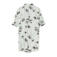 Pyjama pour femmes en tissu doux, manches courtes, vêtements de détente, robe de nuit