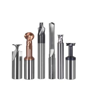 Fraises à bois en tungstène HR55 personnalisées avec revêtement en étain Fraises à bout en carbure monobloc non standard CNC 1F/2F/3F/4F Prise en charge OEM - Product Image 1