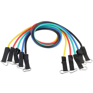 Venta al por mayor de látex con logotipo personalizado Yoga elástico gimnasio Fitness ejercicio entrenamiento 1 piezas de banda de resistencia conjunto 11 piezas tubo de entrenamiento Fitness - Product Image 6