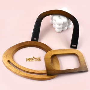 Meetee BS688 Style rétro anneau en D poignées <span class=keywords><strong>de</strong></span> <span class=keywords><strong>sac</strong></span> en bois cadre solide bois naturel matériel garniture pour <span class=keywords><strong>sac</strong></span> <span class=keywords><strong>à</strong></span> <span class=keywords><strong>main</strong></span> portefeuille <span class=keywords><strong>réparation</strong></span> - Product Image 4
