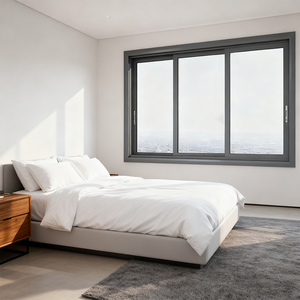 <span class=keywords><strong>Finestra</strong></span> scorrevole laterale in lega di alluminio con taglio termico a doppio vetro temperato - Product Image 3