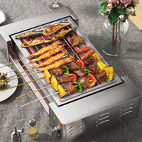 Grill électrique à température réglable de qualité supérieure, surface antiadhésive, idéal pour les dîners en famille, les soirées décontractées et la cuisine quotidienne