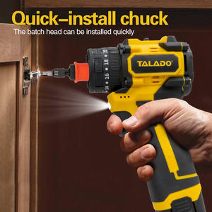 Kit de destornillador de Taladro Inalámbrico de cabezales múltiples de velocidad variable sin escobillas personalizable accesorio de taladro de ángulo recto/compensado OEM - Product Image 3