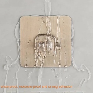 Strong <b>Wall</b> Paste Transparent Dual Patch Stick <b>Hook</b> Waterproof and Oil Proof Kitchen Strong <b>Wall</b> Hanger - Product Image 5
