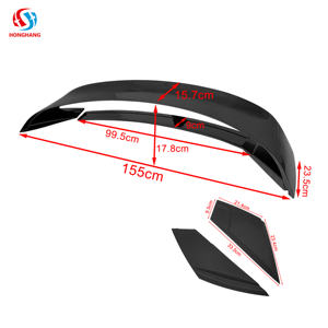 Honghang aileron arrière ABS noir mat ailerons de coffre arrière pour ford <span class=keywords><strong>Mustang</strong></span> aileron arrière <span class=keywords><strong>accessoires</strong></span> 2015 2016 2017 2018 <span class=keywords><strong>2019</strong></span> 2020 - Product Image 2