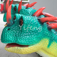 Dinosaure à double tête Dragon Simulation de vélo Ride Electric Riding Dinosaur