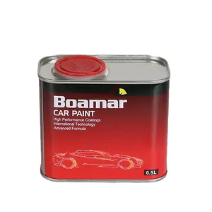 Boamar Car Repair Paint 1k Basecoat High Solid Content White Color Auto Paint Spray Acrylic OEM Service mix Fast Dry Coat