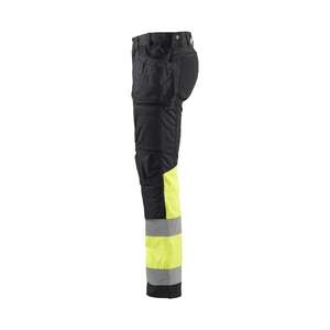 BLAKLADER - 155818119933D104 Pantalon haute visibilité avec stretch Noir/Jaune-EAN 7330509653883 HI-VIS WORKWEAR - Product Image 5