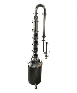 complete Distillery 30-50l 50l-100l with 4 inch 4 plates stainless steel column distillation machine for home