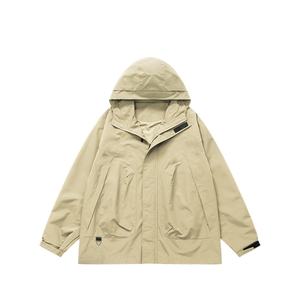 Veste imperméable de pluie pour hommes coupe-vent de course à pied en polyester softshell pour sports d'extérieur avec logo personnalisé design streetwear - Product Image 1