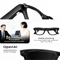 Lunettes Intelligentes IA E03 Haute Qualité avec Caméra 800W 1080P, Assistant IA, Traduction, Contrôle Tactile et Verres Photochromiques