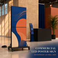 Teknologi GOB P2.5 Layar LED Poster Lipat untuk Dinding dengan Kecerahan 1200cd, Kedalaman Warna 16-Bit, Garansi 2 Tahun, 4K HDR10