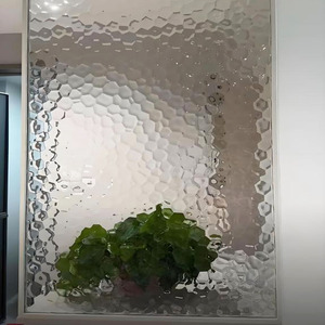 Vidrio decorativo templado de hierro bajo con diseño de ondulación de agua ultra clara Fabricante de China para muro cortina y uso industrial - Product Image 4