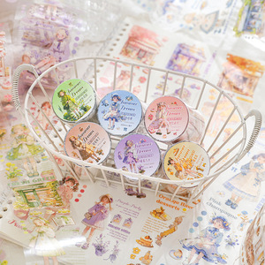 <span class=keywords><strong>1</strong></span> cuộn băng mùa hè mơ loạt nhân vật phong cảnh vật liệu dán cơ sở trang trí - Product Image 1