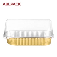 Vente en gros Conteneur d'avion 320ml personnalisé Conteneurs alimentaires jetables en feuille d'aluminium Plaques de cuisson Assiette à vaisselle avec couvercle