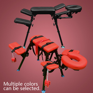 Chaise sexuelle vibrante réglable en métal pour BDSM, avec revêtement en cuir PU, cadres <span class=keywords><strong>de</strong></span> fixation corporelle pour usage extérieur et chambre à coucher, mobilier <span class=keywords><strong>de</strong></span> <span class=keywords><strong>plaisir</strong></span> - Product Image 5