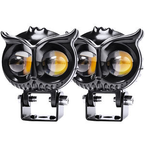 Faro LED para Motocicleta de 2.6 Pulgadas, Luz Antiniebla, Doble Color, Ojos de Ángel, 60W, 2 Lentes, 2 Años de Garantía - Product Image 1