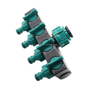 1/2 "3/4" 1 "4 Way Garden Hose Tap Splitters con Valvola - Product Image 5