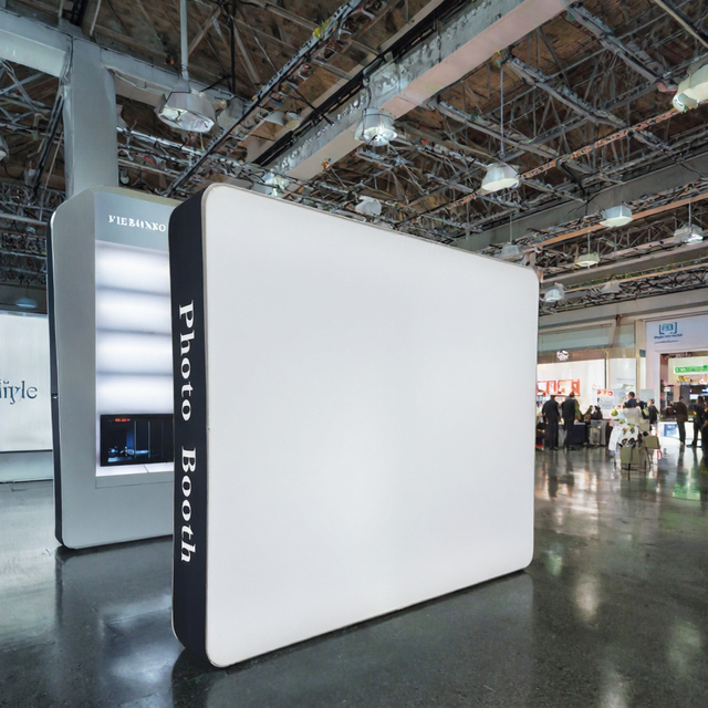 3D Aluminum Backdrop Wall for Dye Sublimation Genuine Portrait Photo Background for Trade Shows