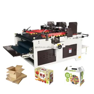 Alta Qualidade Carton Box Folder Gluer Máquina Double Coater Linha Papelão Ondulado Colagem e Máquinas de Laminação