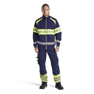 BLAKLADER - 355111588933XL Pull haute visibilité Bleu marine/jaune-EAN 7330509838624 HI-VIS WORKWEAR - Product Image 3