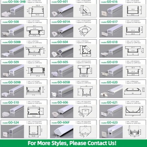 High Quality <strong>White</strong> Black LED <strong>Profile</strong> Light Channel Plaster Extrusion Recessed <strong>Aluminum</strong> <strong>Profile</strong> for Led Strip Light - Product Image 2
