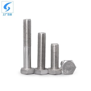 สลักเกลียวหัวหกเหลี่ยมเซี่ยงไฮ้ กวงฮาร์ดแวร์ M14 M16 M20 สแตนเลสเกรด 8.8 มาตรฐาน GB30 สำหรับงานก่อสร้าง - Product Image 2
