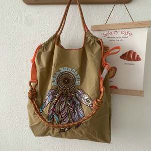 Vente en gros Sac en tissu écologique en nylon brodé pour femmes Sac à bandoulière de grande capacité - Product Image 4