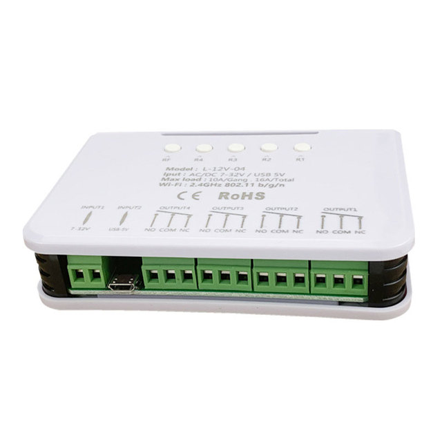 EWelink WiFi 4CH Switch Module 85-250V Smart Home Relay Timer Switch 220v With Wireless Remote Controller and Exclusive App
