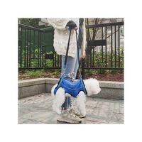 Maychan OED ODM sac à main de transport pour animaux de compagnie, sac de transport pour chien et chat avec laisses