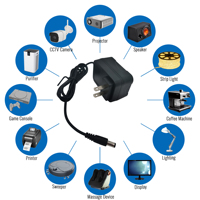 Adaptateur secteur AC/DC de bonne qualité 12V 2A, prise US, 24W, adaptateur 12V2000mA, matériau PC, alimentation 12V 2A pour bandes lumineuses LED