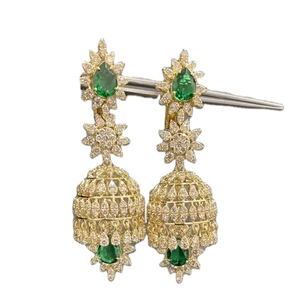 Luxe de haute qualité VS SI qualité 6ct VS SI boucles d'oreilles en diamant naturel soirée porter des bijoux pour les mariages et fiançailles - Product Image 1