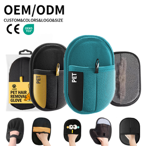 Tùy Chỉnh Siêu Dày Pet Dog Tóc Remover Bọt Điện Bàn Chải Găng Tay Dễ Dàng Làm Sạch Di Động Dài Sang Trọng Động Vật Mèo Bàn Chải Tóc - Product Image 1