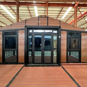 フラットパックプレハブ20/40フィートポータブル折りたたみ式モジュラー移動キャビン出荷コンテナ住宅ホテルとレストラン用 - Product Image 1