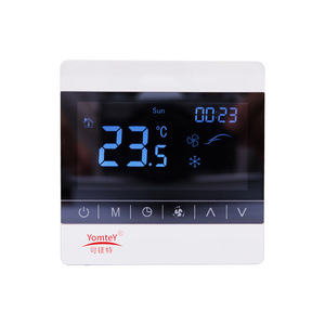 Intelligent Temperature <b>Controller</b> 86x86mm 220VAC <b>Fan</b> Coil Switch For Home HVAC Systems - Product Image 2