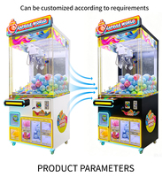Machine à grue hybride pour jouets en peluche et capsules, à monnayeur, jeu de préhension, défi Jackpot Lucky Hole, pour centre de jeux intérieur LEON Metal