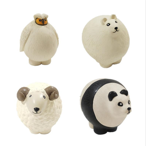 Yeni 2021 köpek oyuncak yuvarlak beyaz top koyun squeaky yumuşak kauçuk lateks evcil hayvan oynamak ve fetch chew oyuncak küçük orta boy köpekler - Product Image 6