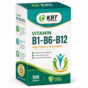 Complément alimentaire OEM Vitamine B12, Comprimés de Vitamines <span class=keywords><strong>B1</strong></span>, <span class=keywords><strong>B6</strong></span>, B12 sous Marque Blanche en Blister - Product Image 2
