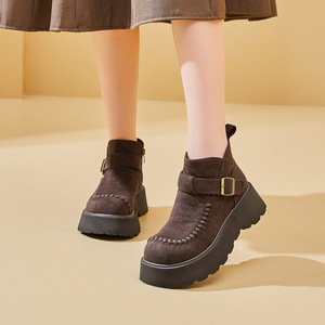 Botines de Mujer Otoño 2026, Estilo Europeo Clásico, Moda Coreana, con Cordones y Tacón Grueso - Product Image 5