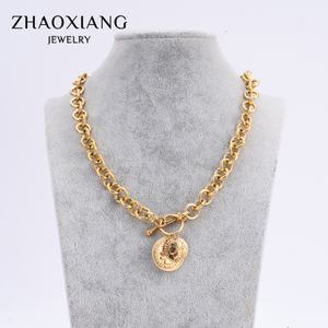 Collares con Colgantes de Monedas, Joyería de Acero Inoxidable, Dijes, Accesorios para Gargantillas, Joyería Personalizada de Alto Brillo - Product Image 4