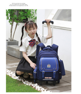 Rolling Cartoon Fashion Oxford Polyester <b>Backpack</b> Zipper Easy 6-Floor Climb Ergonomic Load-Relief Large Capacity Waterproof - Product Image 2