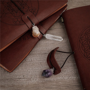 Luxueux Réutilisable <span class=keywords><strong>Journal</strong></span> En Relief Cristal Chakra Cahiers Avec Pierres Brutes - Product Image 4