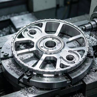 Services de prototypage rapide de pièces en alliage d'aluminium CNC, kit en métal noir, pièces usinées certifiées ISO9001
