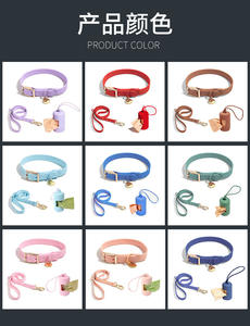 Correa de lujo recubierta de PVC suave hebilla de cinturón femenino regalo promocional correa de perro de lujo y Collar personalizado para perro pequeño - Product Image 2