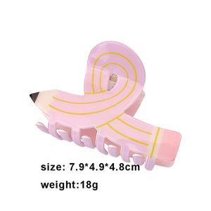 Pince à cheveux créative en forme de dessin animé, très vendue - Pince à cheveux polyvalente à imprimé léopard pour chignon, queue de cheval et coiffures relevées - Product Image 5