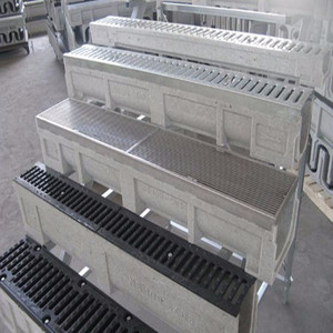 Caniveau de drainage intégré en béton polymère pour extérieur, résistant aux intempéries, pour couvercle de drain de <span class=keywords><strong>sol</strong></span> - Product Image 3