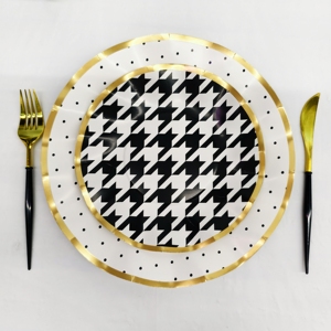 ชุดอุปกรณ์จัดงานวันเกิดธีมรถแข่ง DAMAI สีดำขาว แบบใช้แล้วทิ้ง คุณภาพพรีเมียม  ประกอบด้วย ถ้วยกระดาษ ผ้าเช็ดปาก จาน - Product Image 6